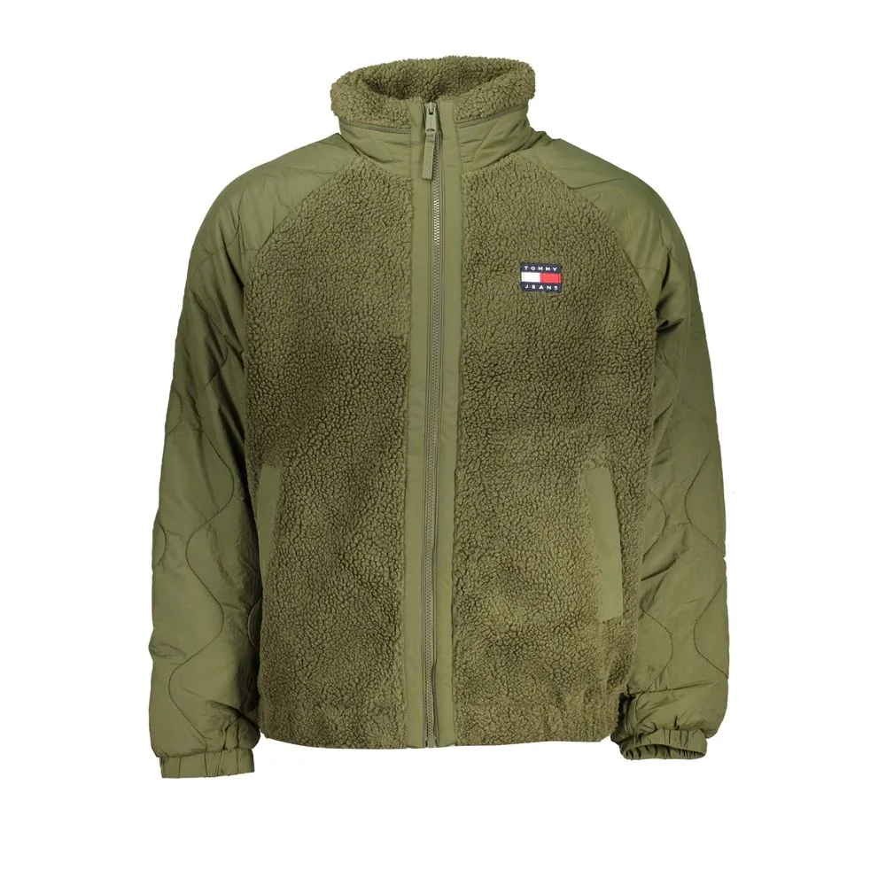 Tommy Hilfiger Men's Chic Green Contrast Zip Sports Jacket