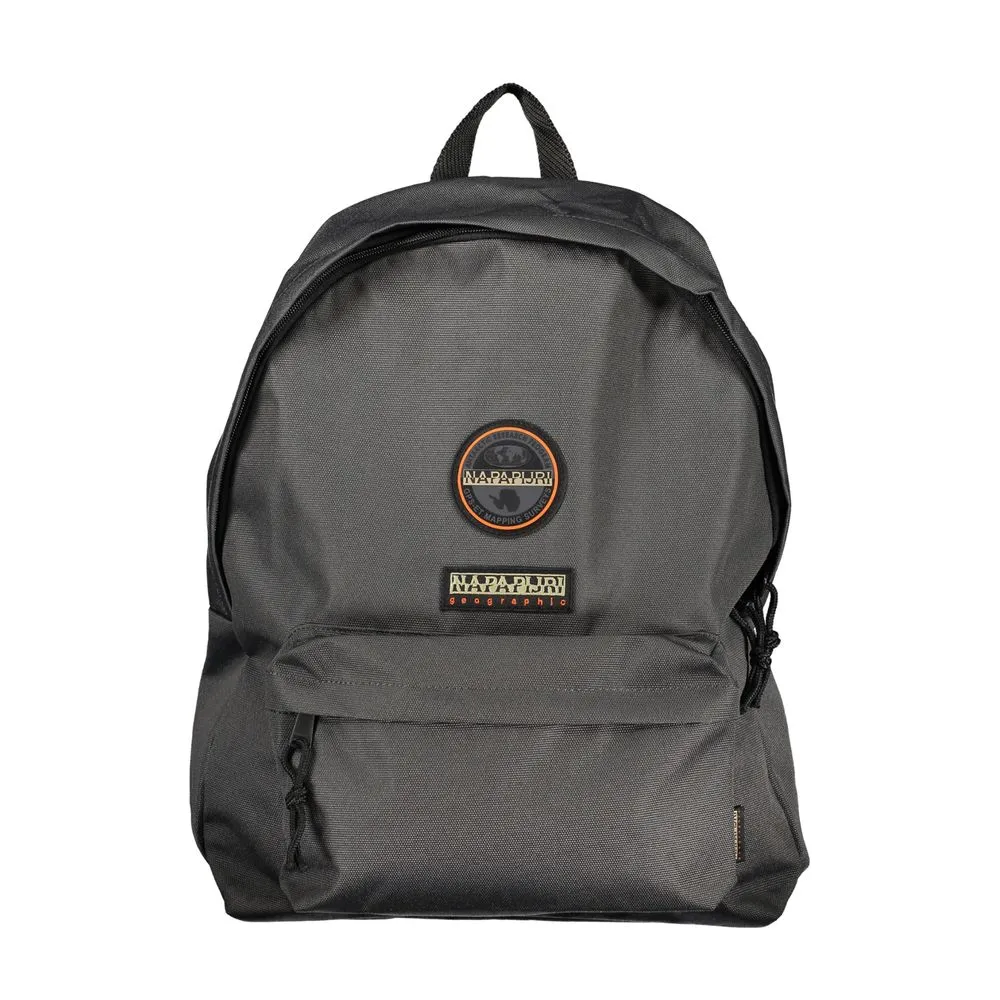 Napapijri Men's Eco-Conscious Gray Adjustable Backpack