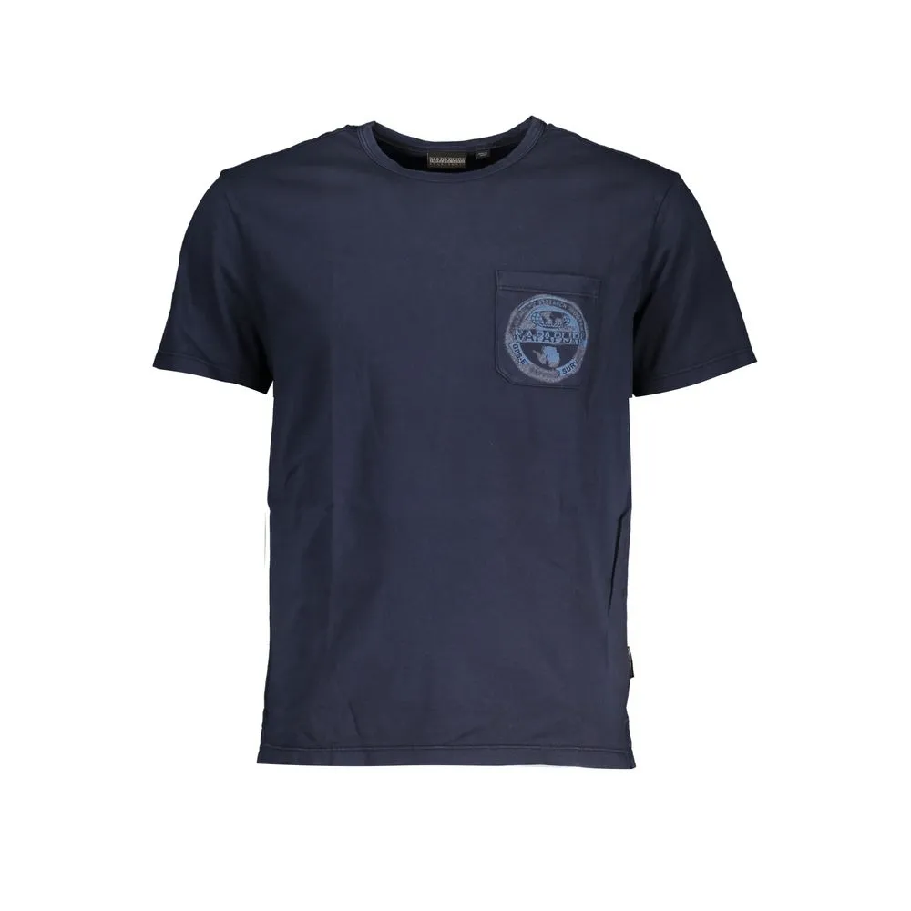 Napapijri Men's Crew Neck Pocket Tee with Exclusive Detailing