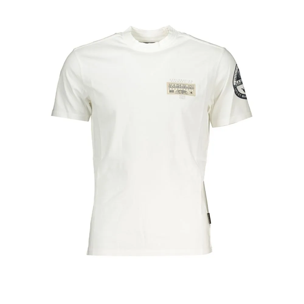 Napapijri Men's Pristine Pocket Crew Tee with Unique Print