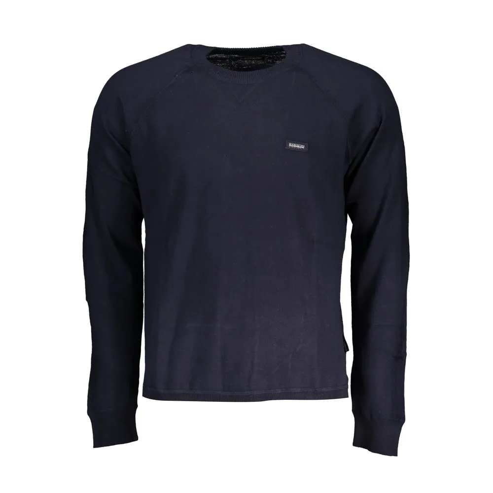 Napapijri Men's Elegant Crew Neck Sweater with Contrast Details