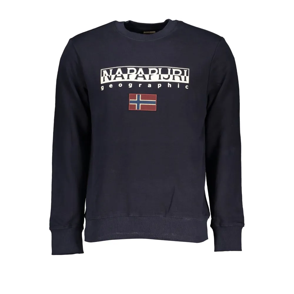 Napapijri Men's Elegant Long Sleeved Crew Neck Sweatshirt