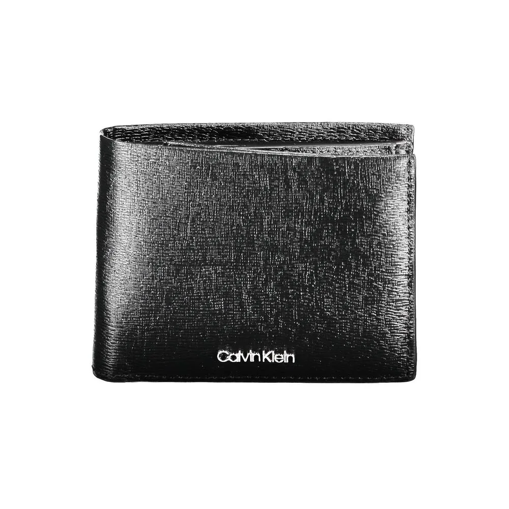 Calvin Klein Men's Elegant Black Leather Wallet with RFID Block