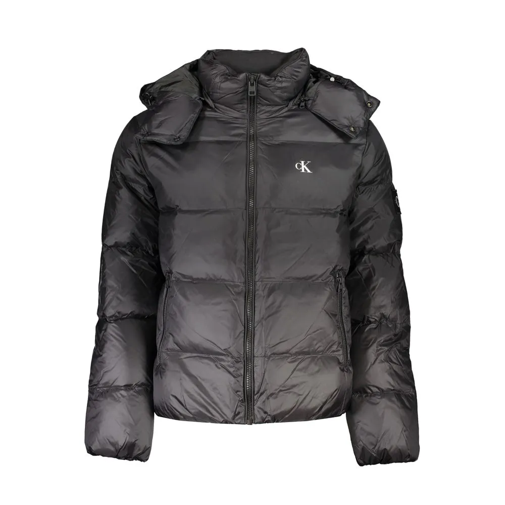 Calvin Klein Men's Sleek Recycled Nylon Long Sleeve Jacket