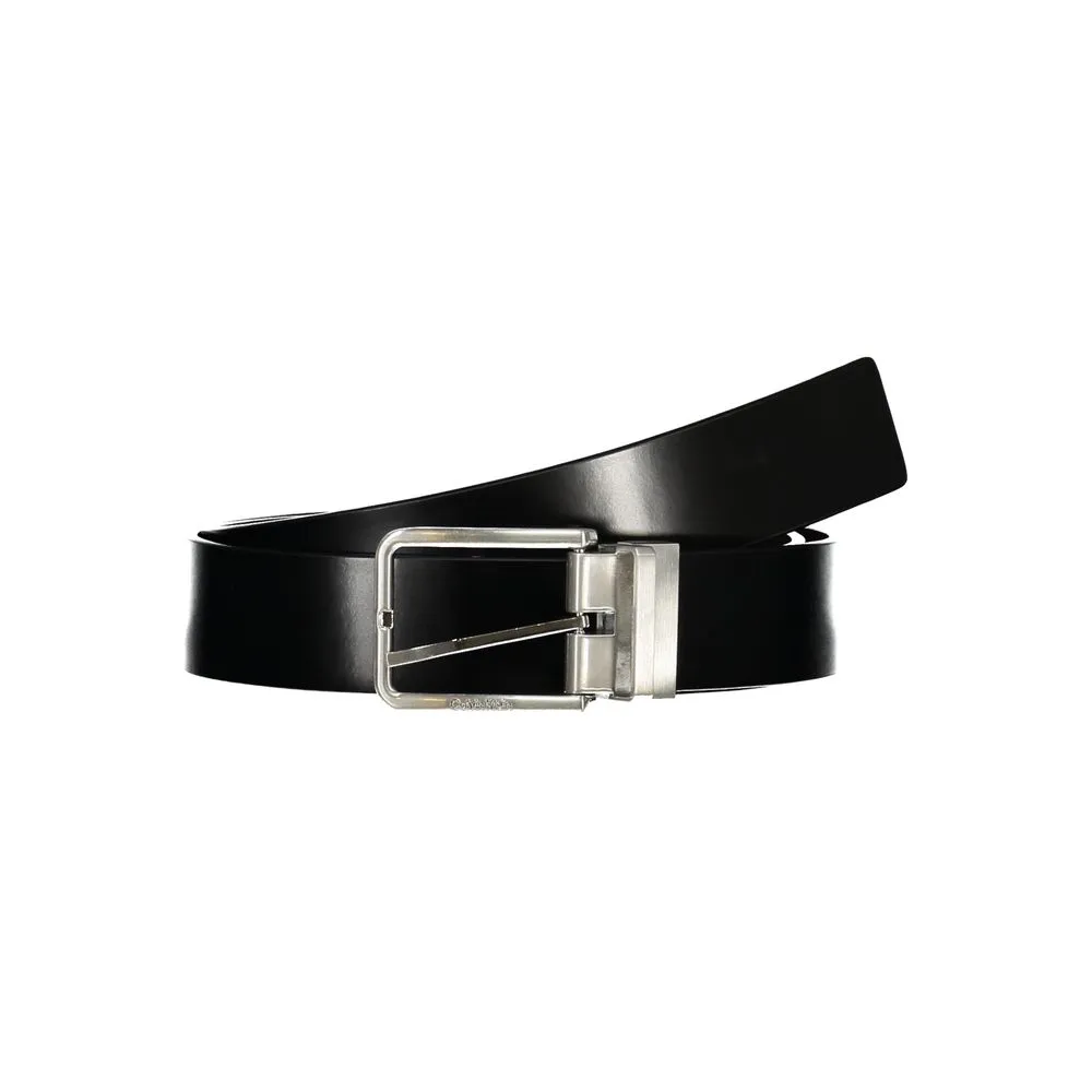 Calvin Klein Men's Sleek Reversible Leather Belt - Black/Brown