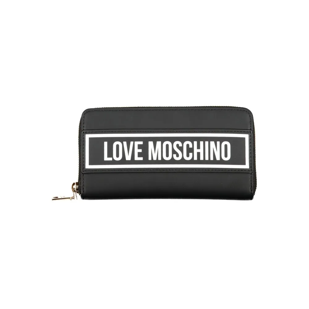 Love Moschino Men's Chic White Polyethylene Compact Wallet