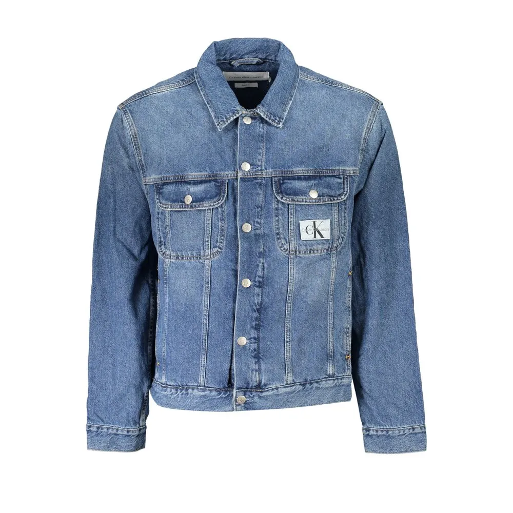 Calvin Klein Men's Chic Regular Fit Blue Denim Jacket