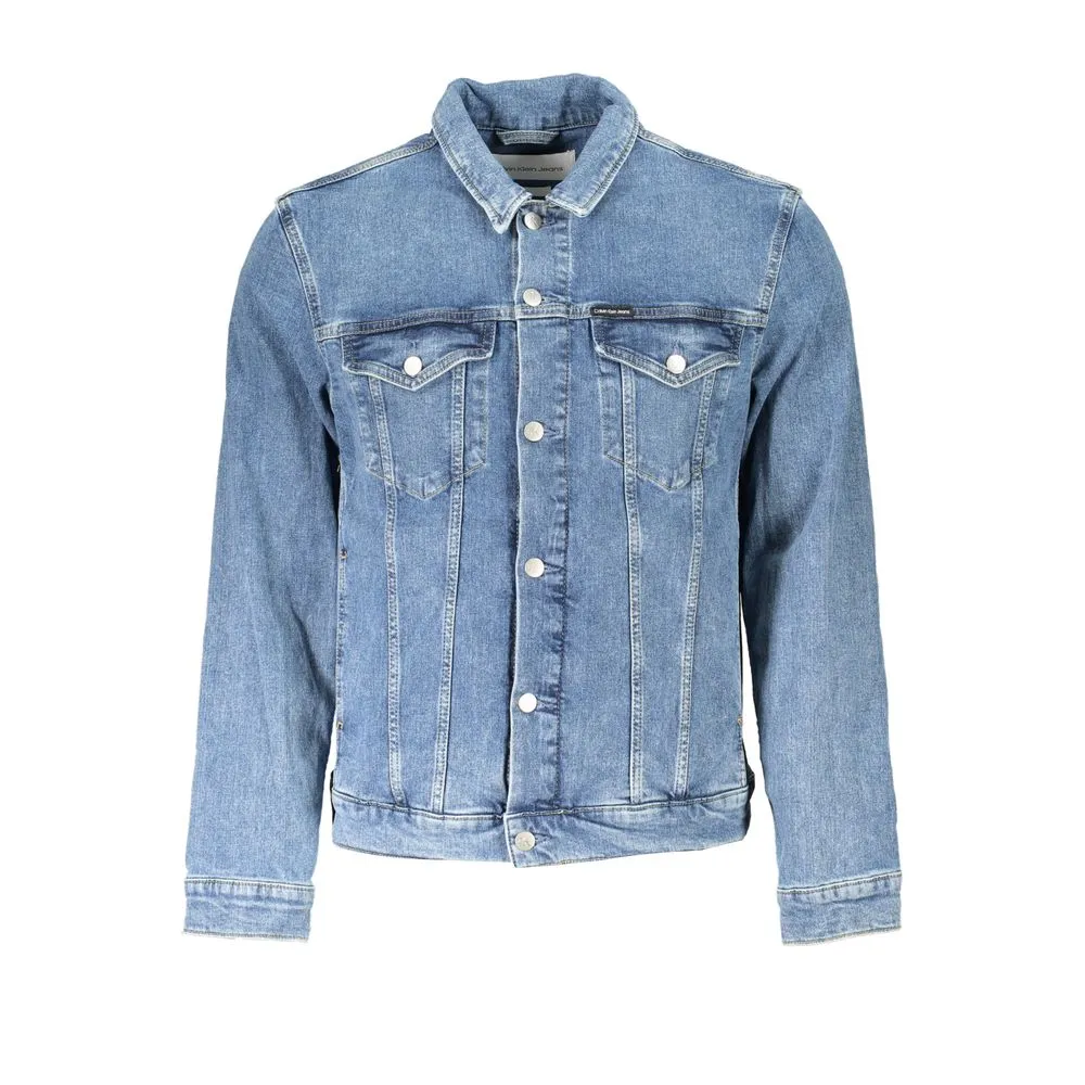 Calvin Klein Men's Chic Slim Fit Blue Jeans Jacket