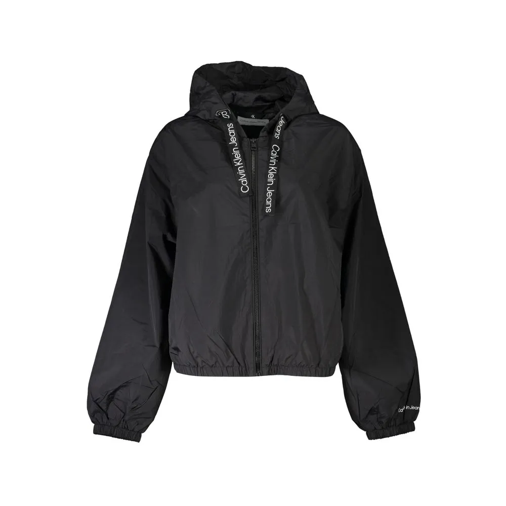 Calvin Klein Women's Sleek Long-Sleeved Hooded Sports Jacket