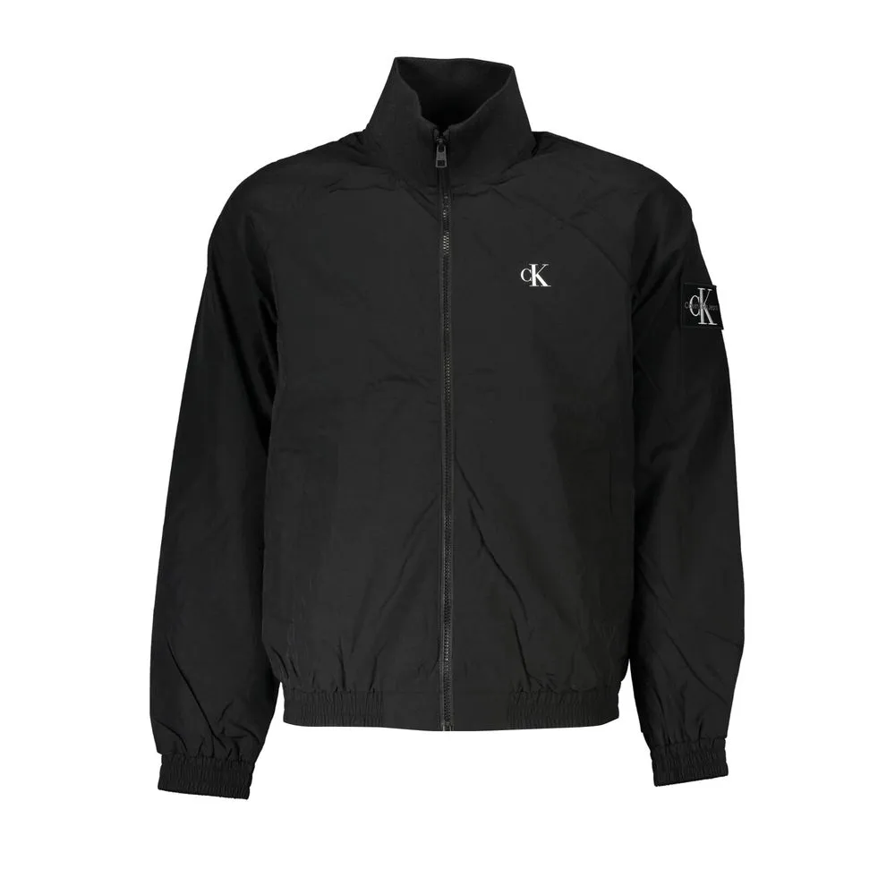 Calvin Klein Men's Elegant Black Polyamide Sports Jacket