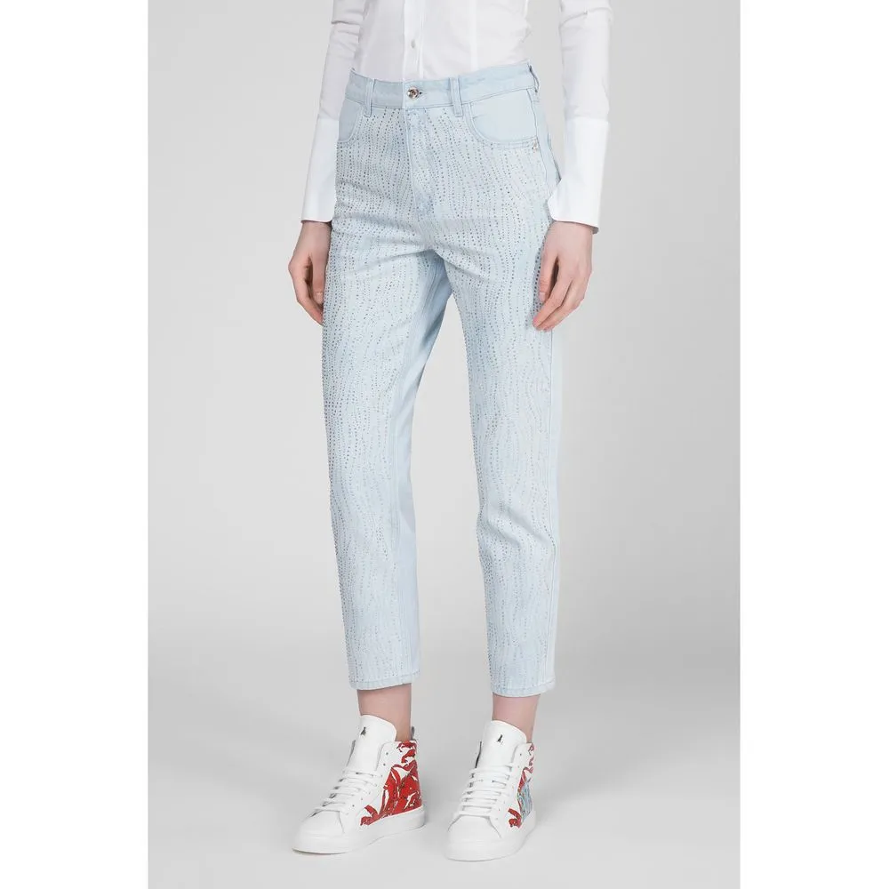 Patrizia Pepe Women's Rhinestone Adorned Designer Jeans
