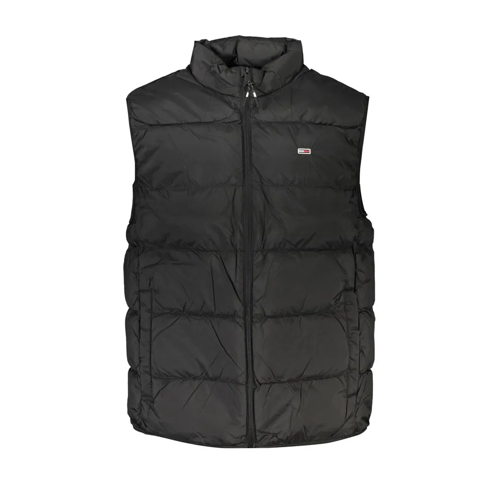 Tommy Hilfiger Men's Sleek Sleeveless Zip Jacket with Embroidery