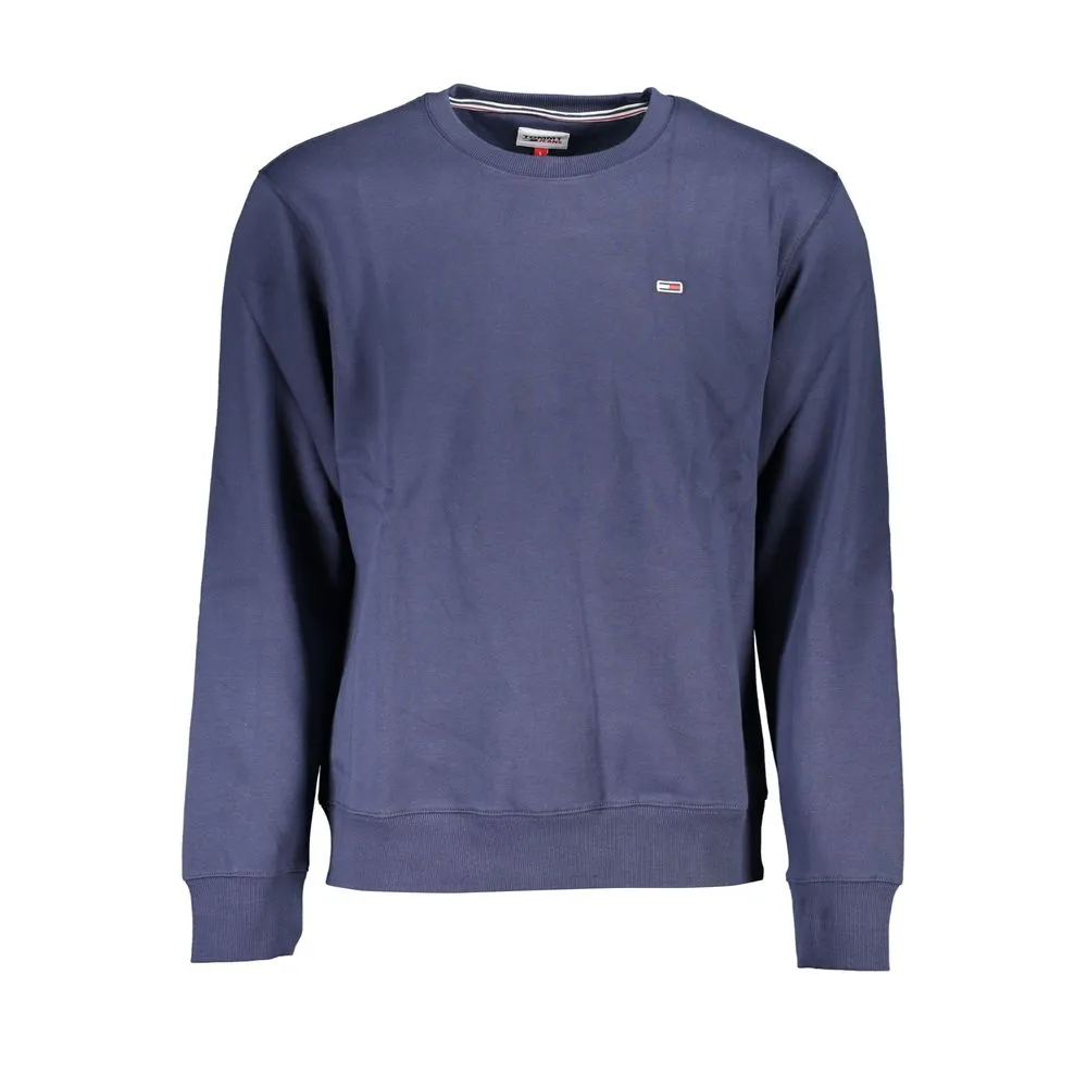 Tommy Hilfiger Men's Chic Blue Crew Neck Fleece Sweatshirt