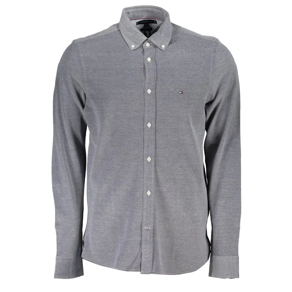 Tommy Hilfiger Men's Elegant Organic Cotton Long Sleeve Shirt