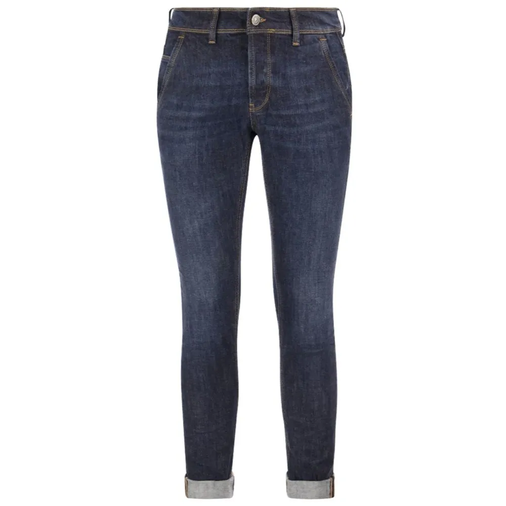 Dondup Men's Sleek Skinny Fit Dark Blue Jeans