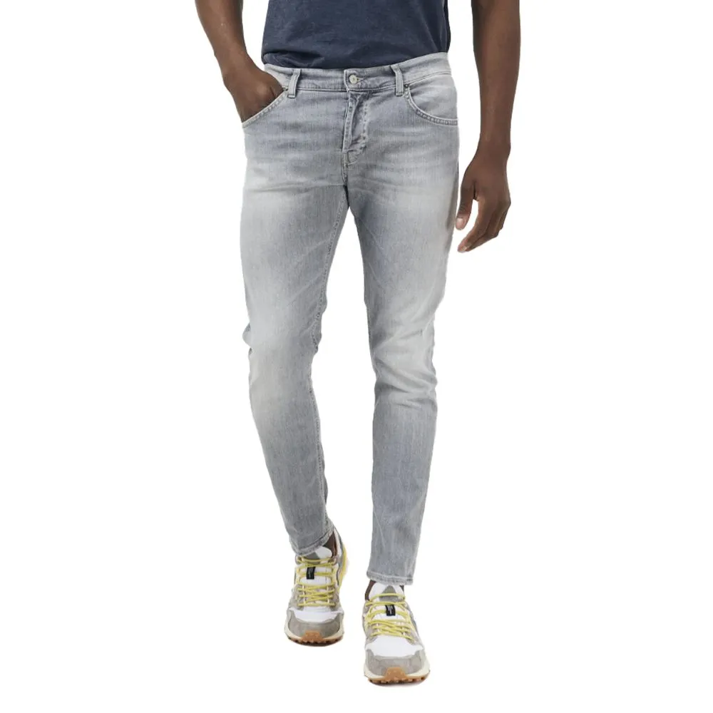 Dondup Men's Elegant Grey Stretch Icon Jeans
