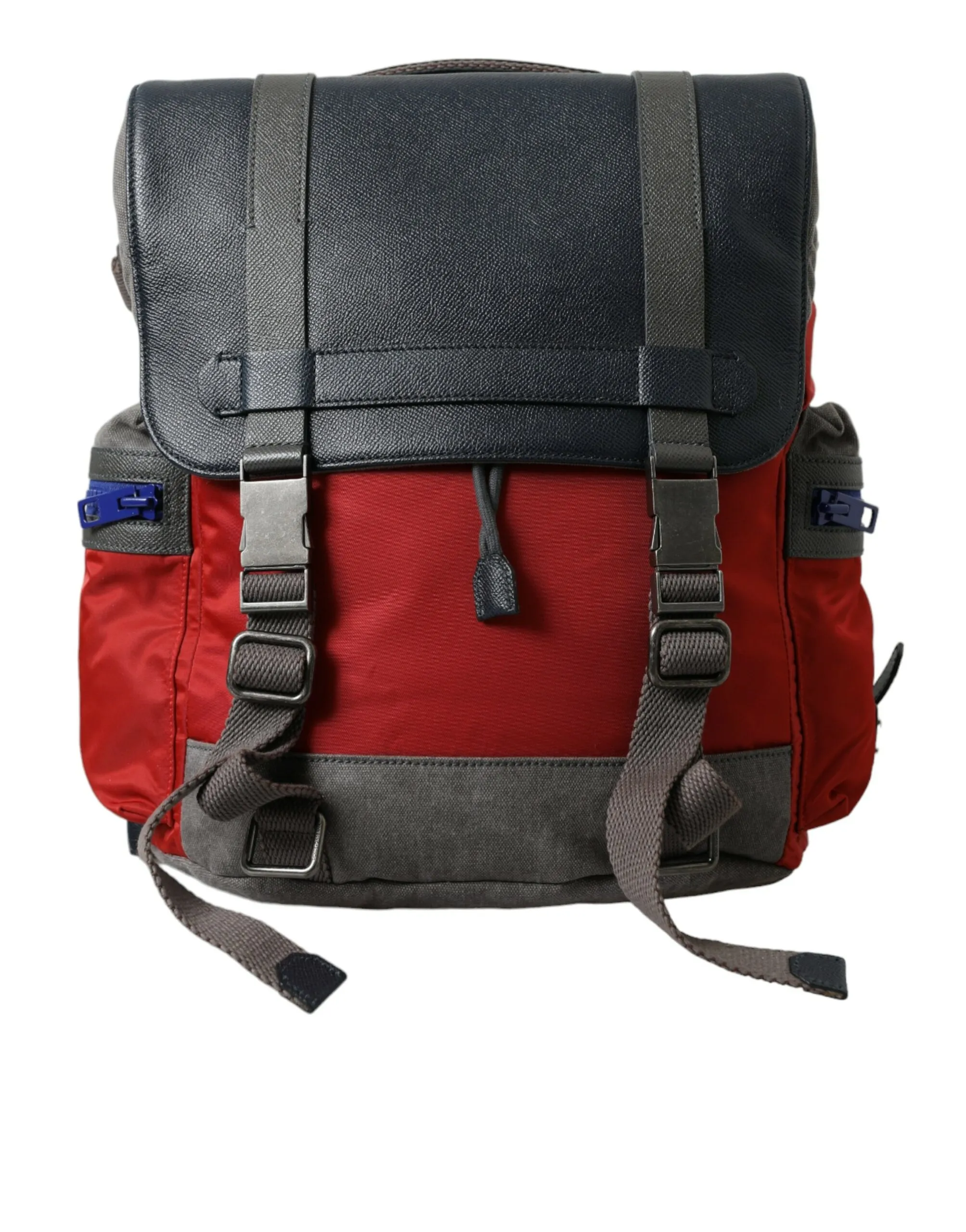 Dolce & Gabbana Men's Chic Red & Gray Designer Backpack