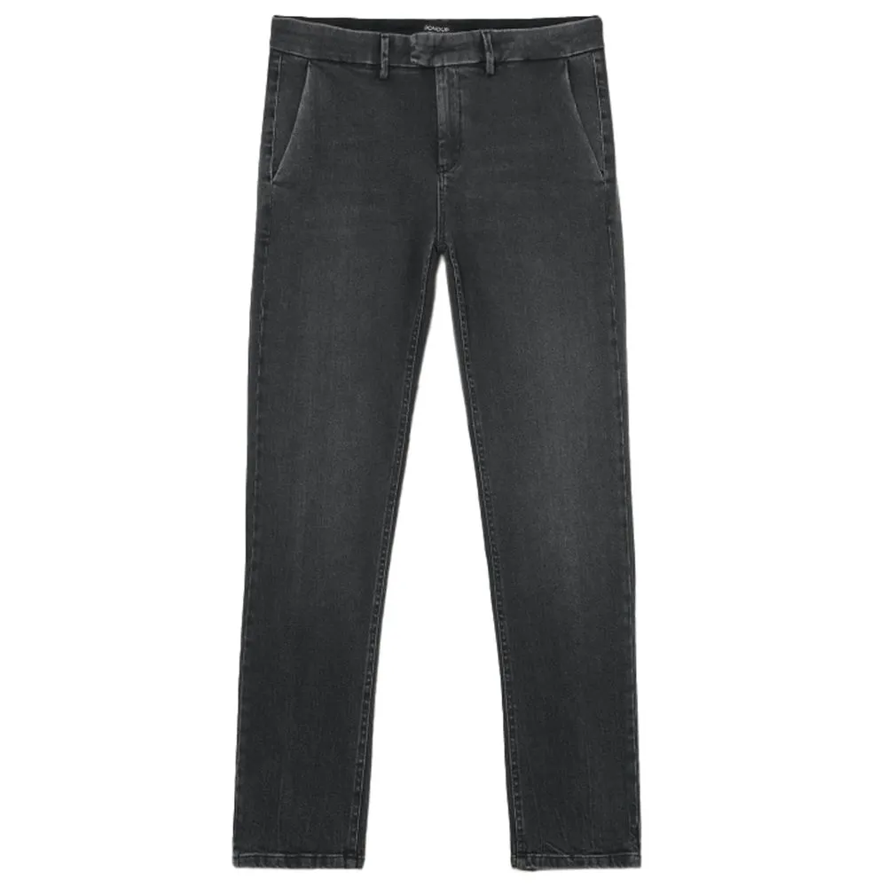 Dondup Men's Sleek Black Stretch Denim Jeans