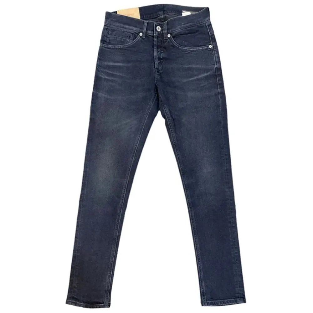 Dondup Men's Chic Regular Fit Dark Blue Stretch Jeans
