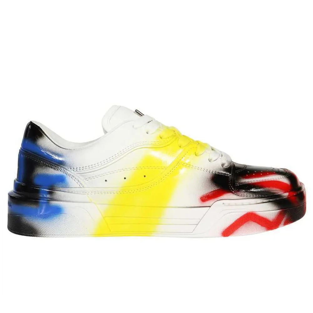 Dolce & Gabbana Men's Stylish Airbrushed Luxe Sneakers