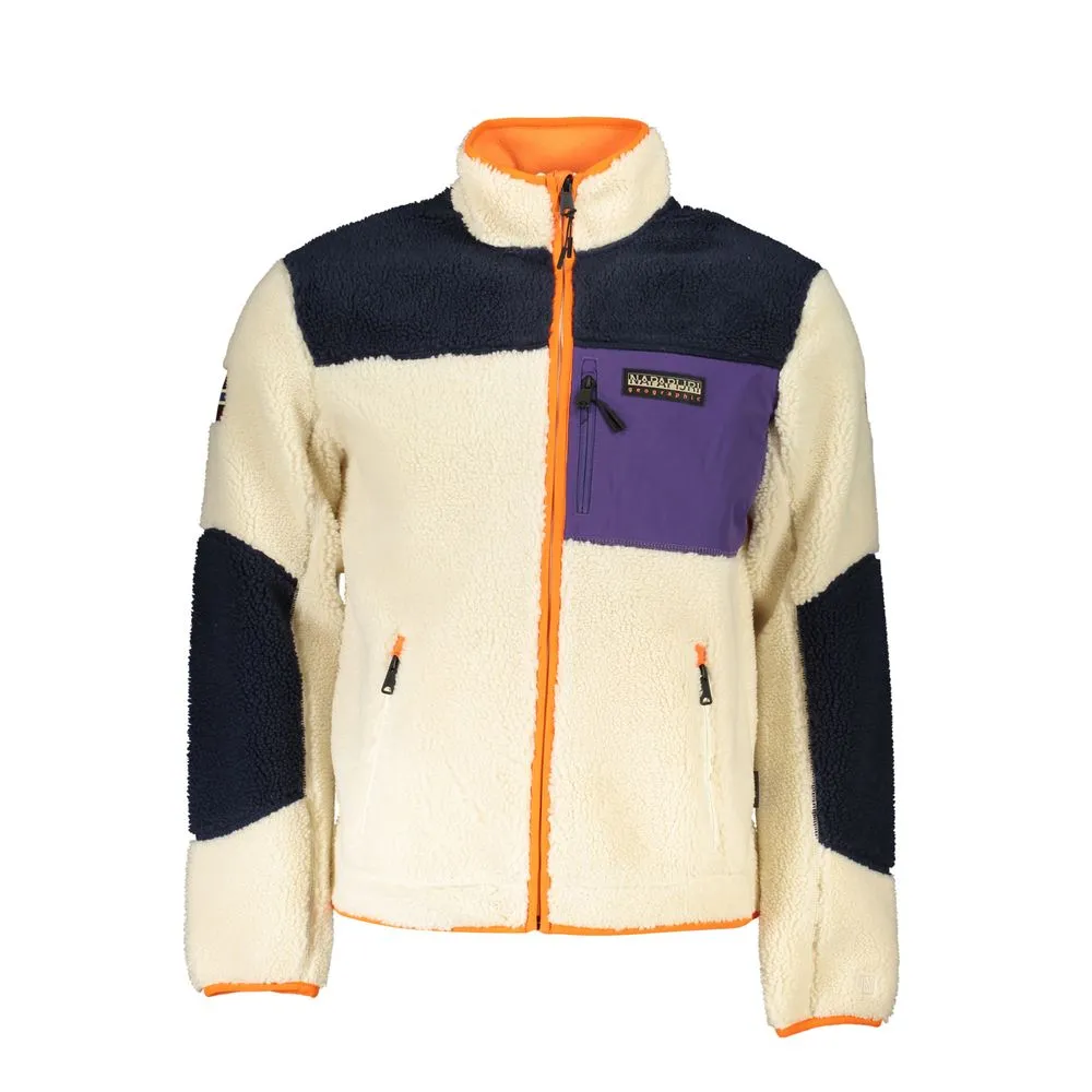 Napapijri Men's Chic Green Long Sleeve Zip-Up Jacket