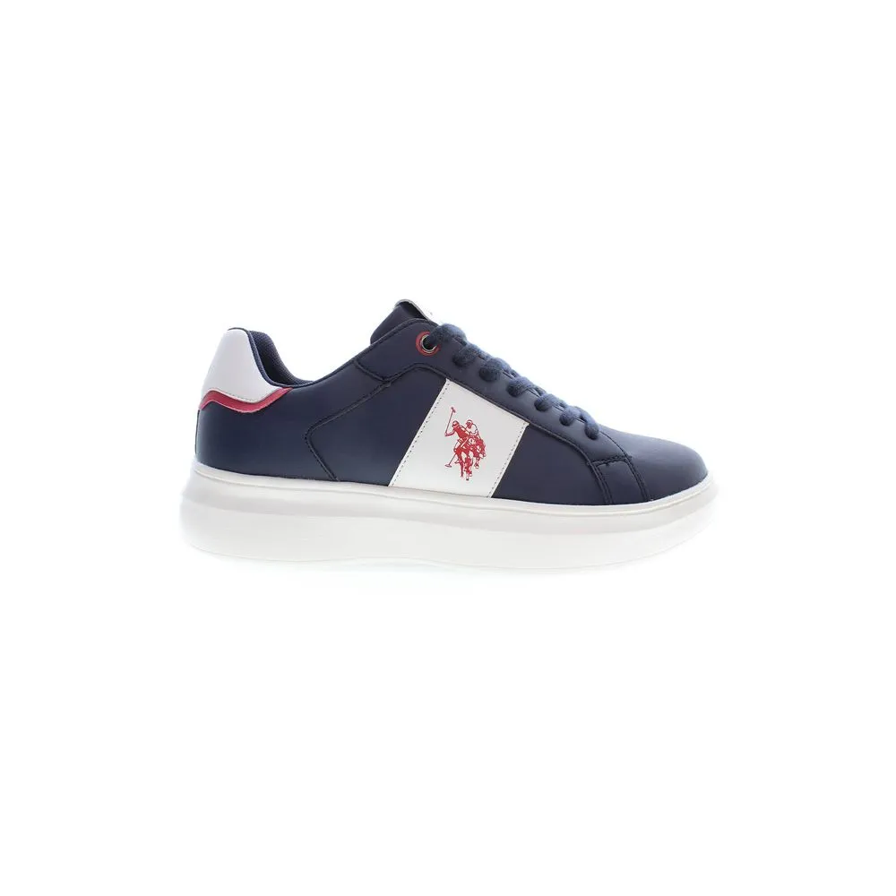 U.S. POLO ASSN. Men's Chic Blue Lace-Up Sporty Sneakers