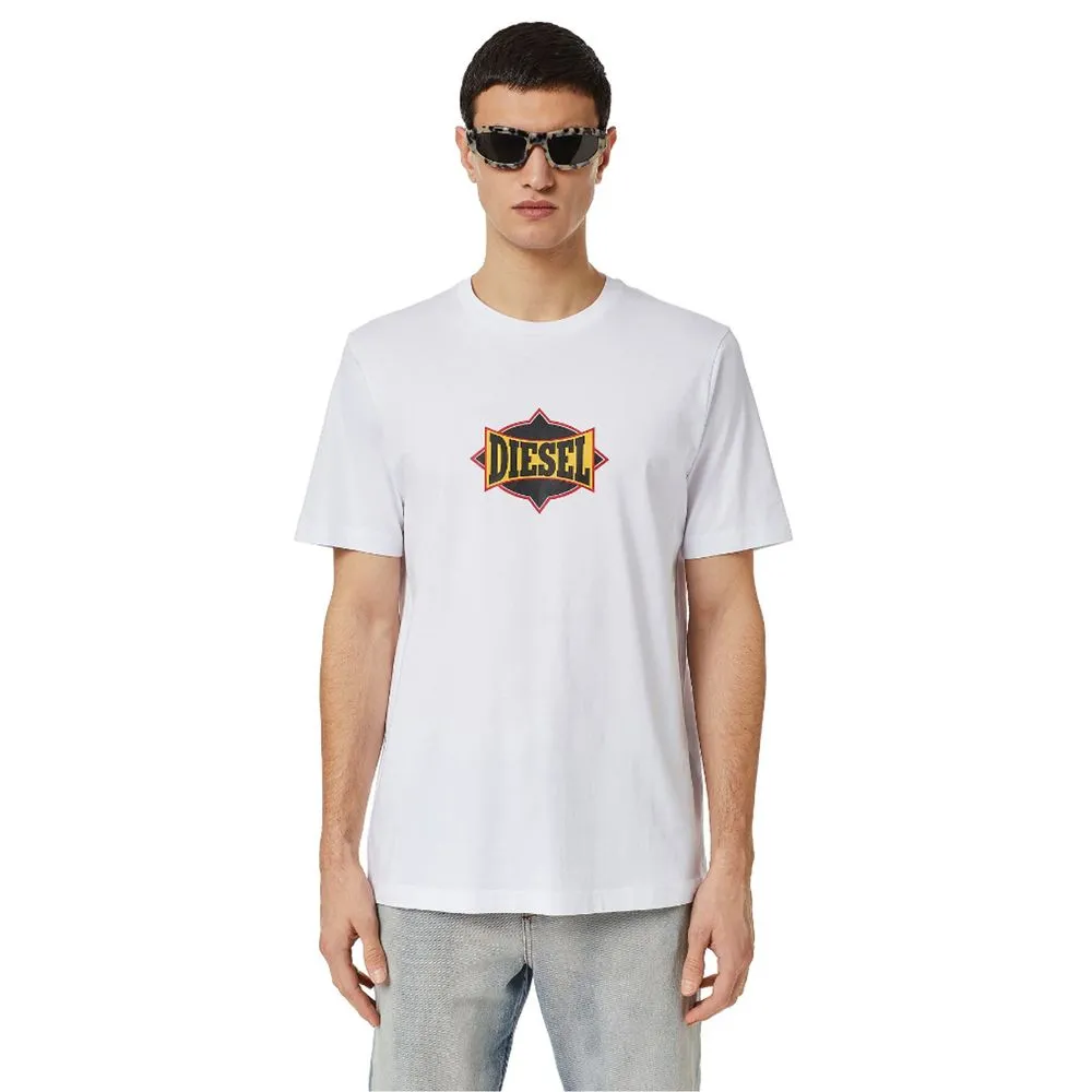 Diesel Men's Crewneck Cotton Sweatshirt with Front Print