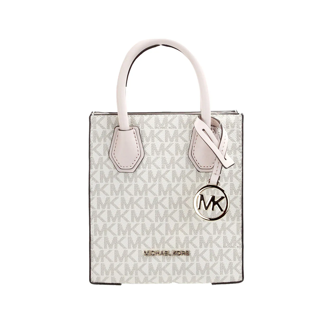 Michael Kors Women's Mercer XS Powder Blush PVC North South Shopper Crossbody Bag