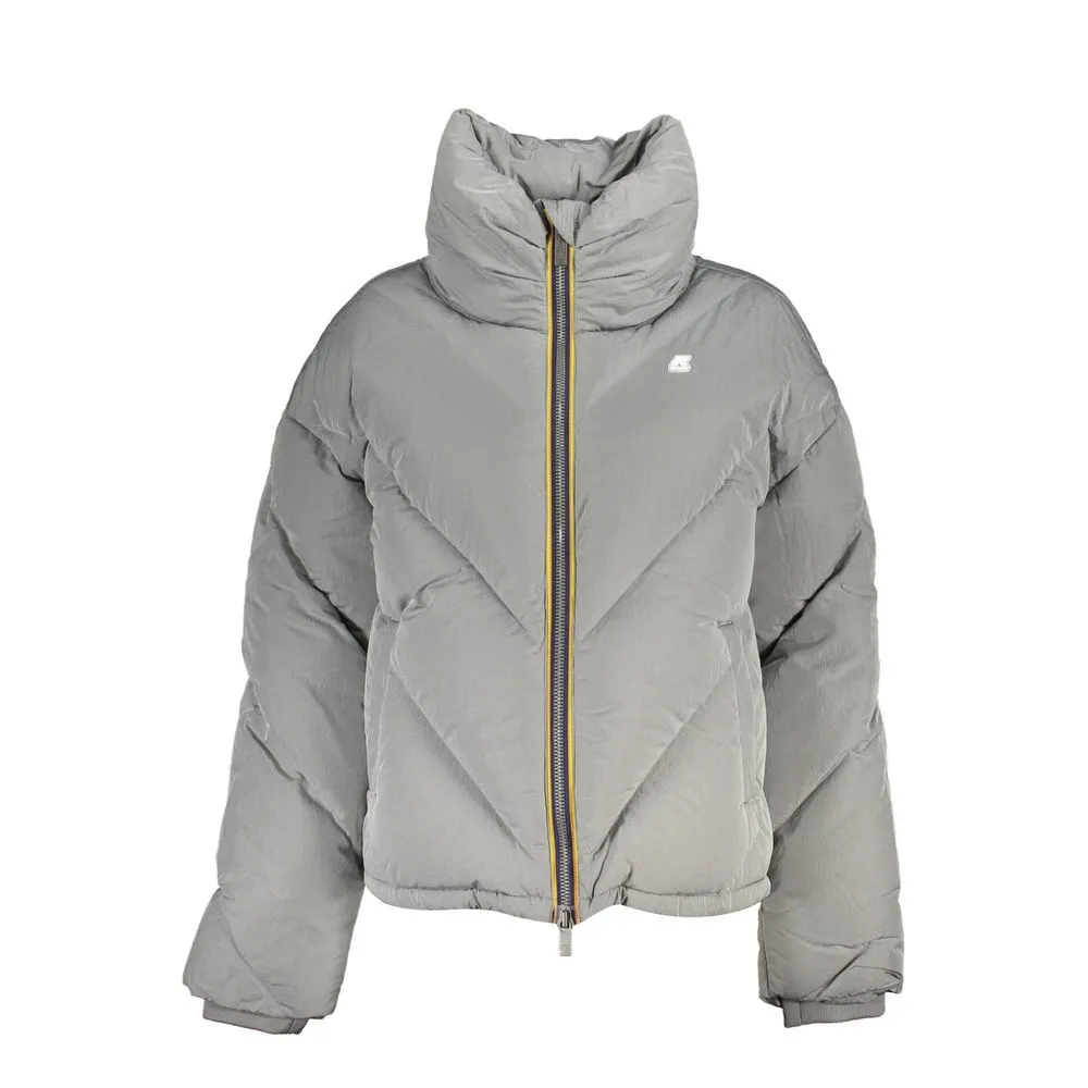 K-WAY Women's Elegant Gray Long-Sleeved Jacket