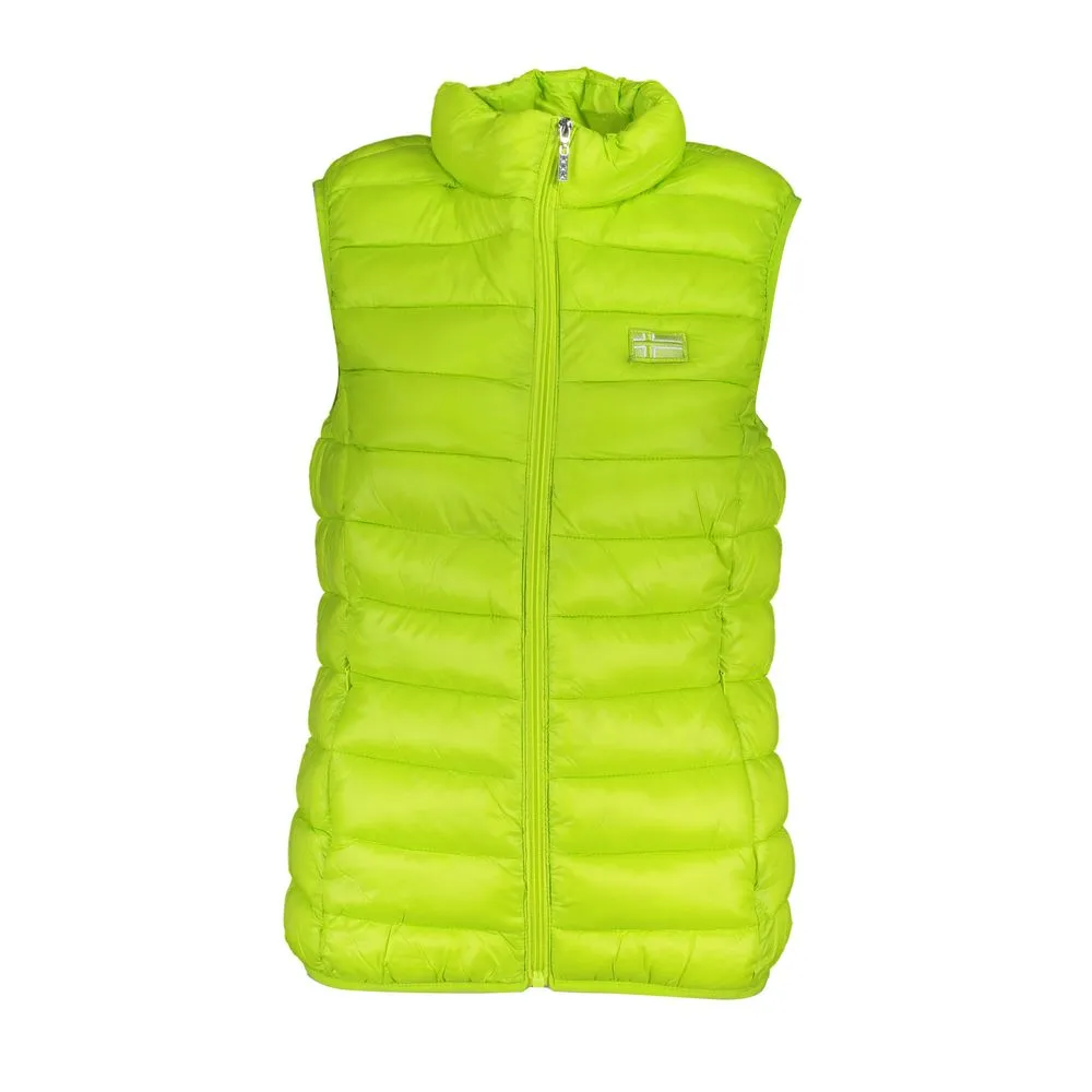 Norway 1963 Women's Sleek Sleeveless Green Jacket
