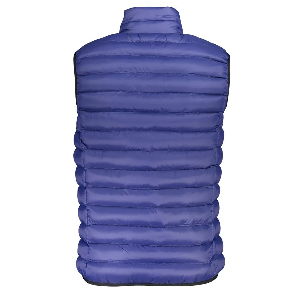 U.S. Grand Polo Men's Sleek Sleeveless Blue Jacket