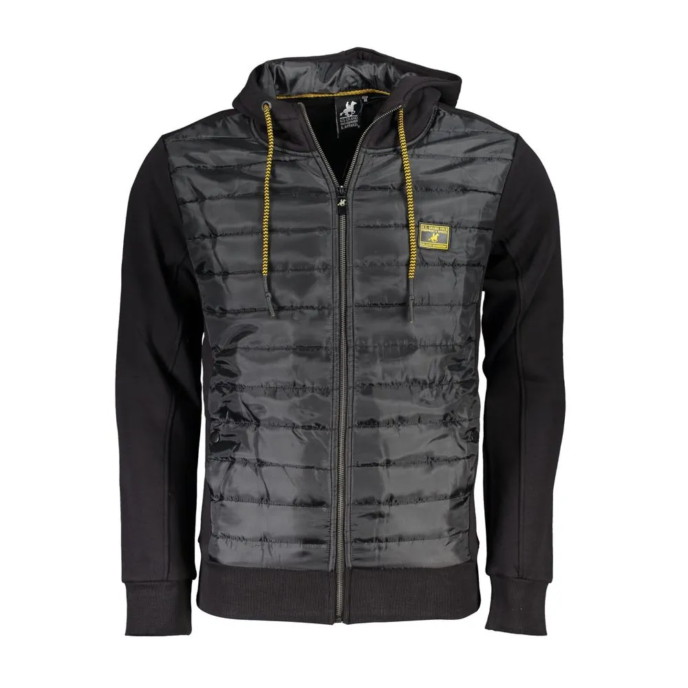 U.S. Grand Polo Men's Elegant Long Sleeve Hooded Jacket