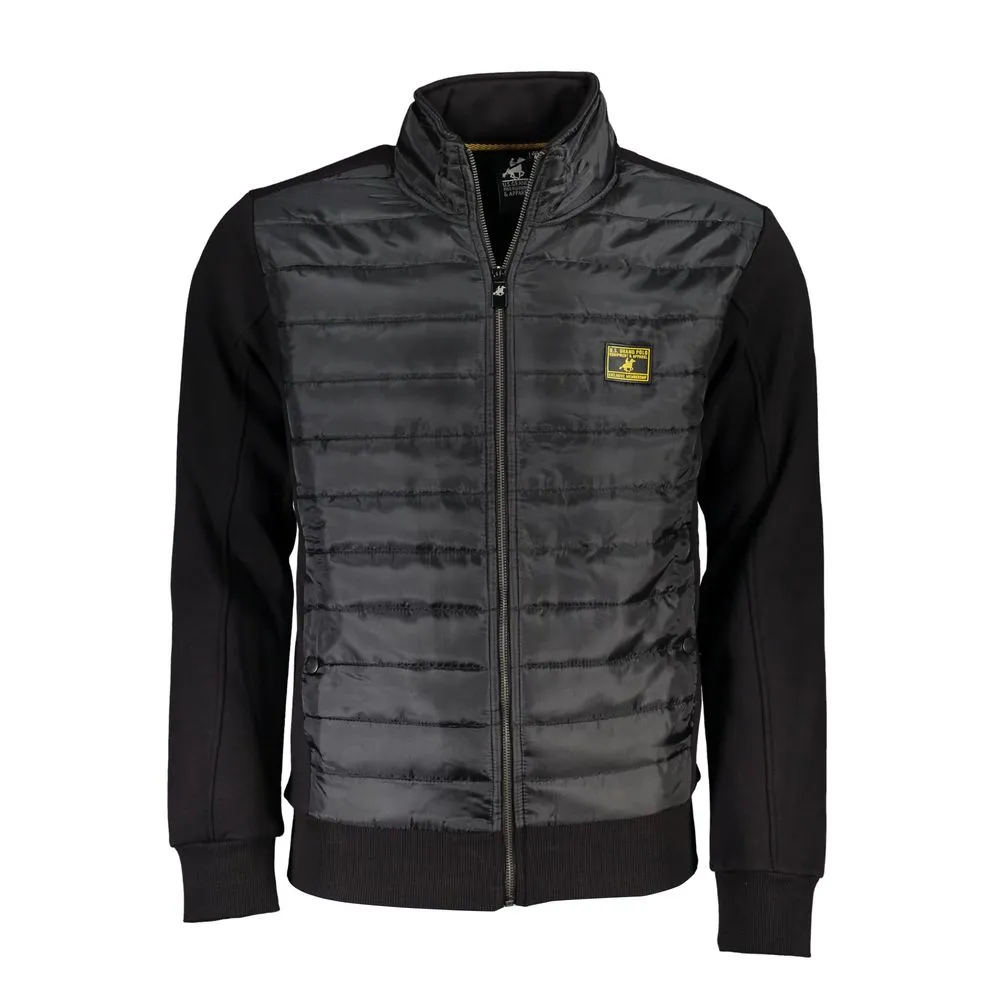 U.S. Grand Polo Men's Elegant Long Sleeve Contrast Detail Jacket