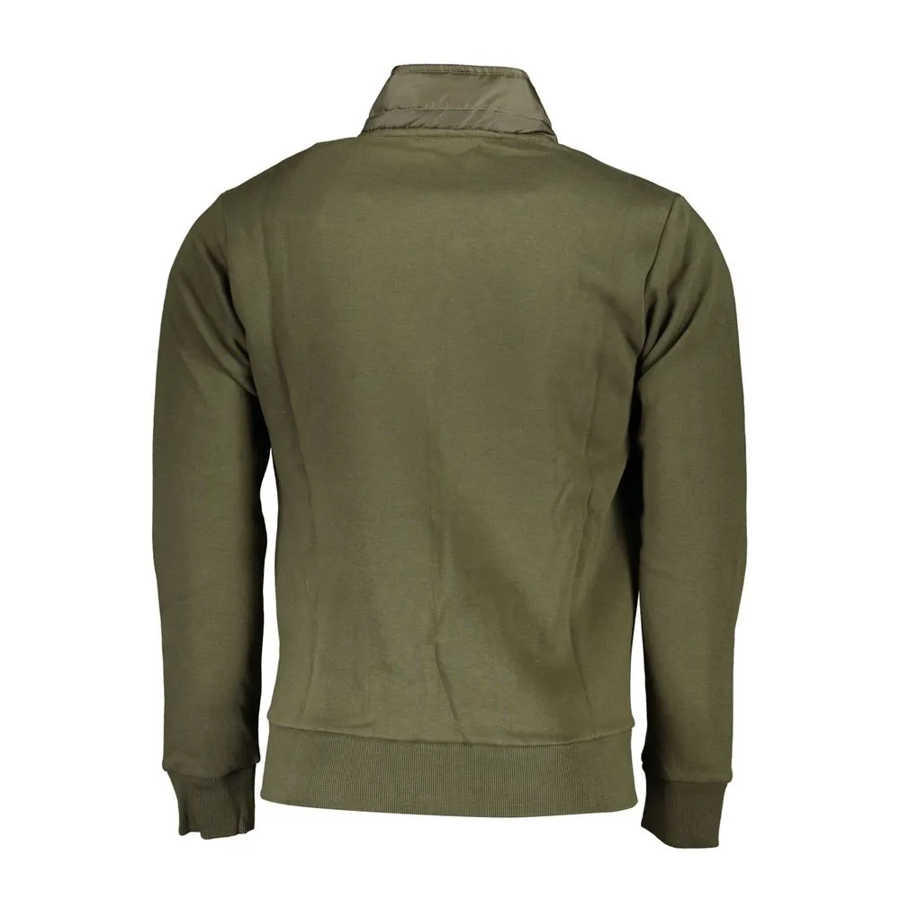 U.S. Grand Polo Men's Elegant Long Sleeve Green Jacket