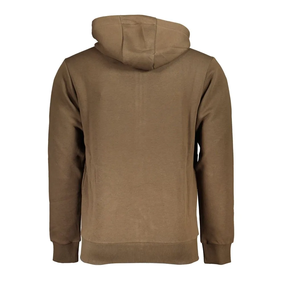 U.S. Grand Polo Men's Exquisite Hooded Brown Sweatshirt