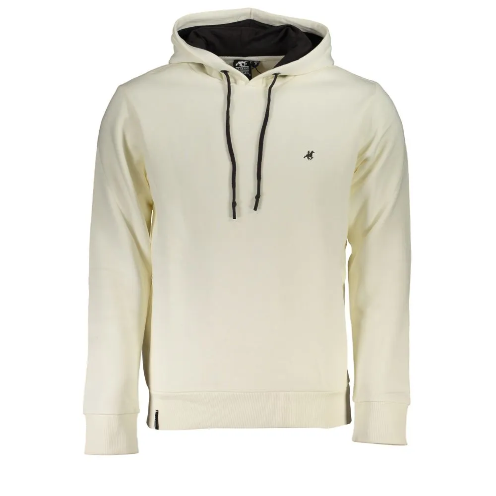 U.S. Grand Polo Men's Elegant Hooded Sweatshirt with Embroidery Details