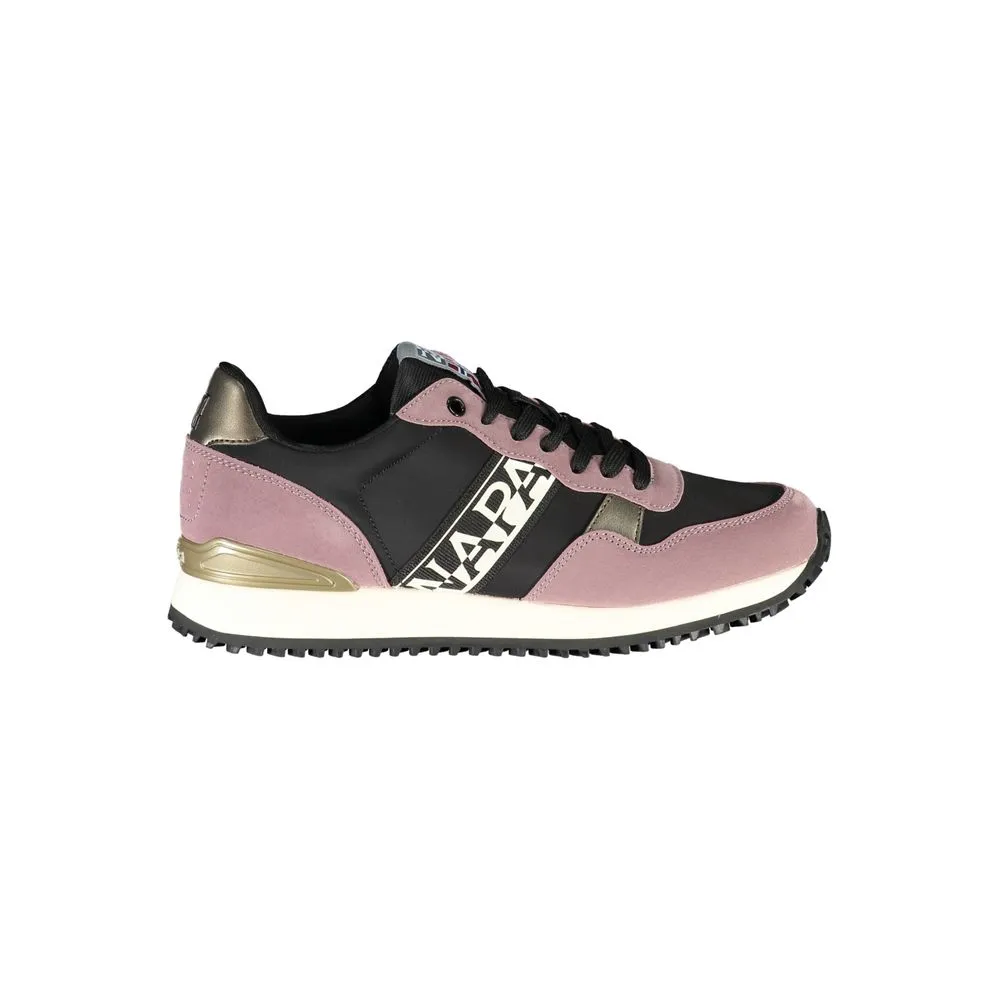 Napapijri Women's Purple Contrast Lace-up Sneakers