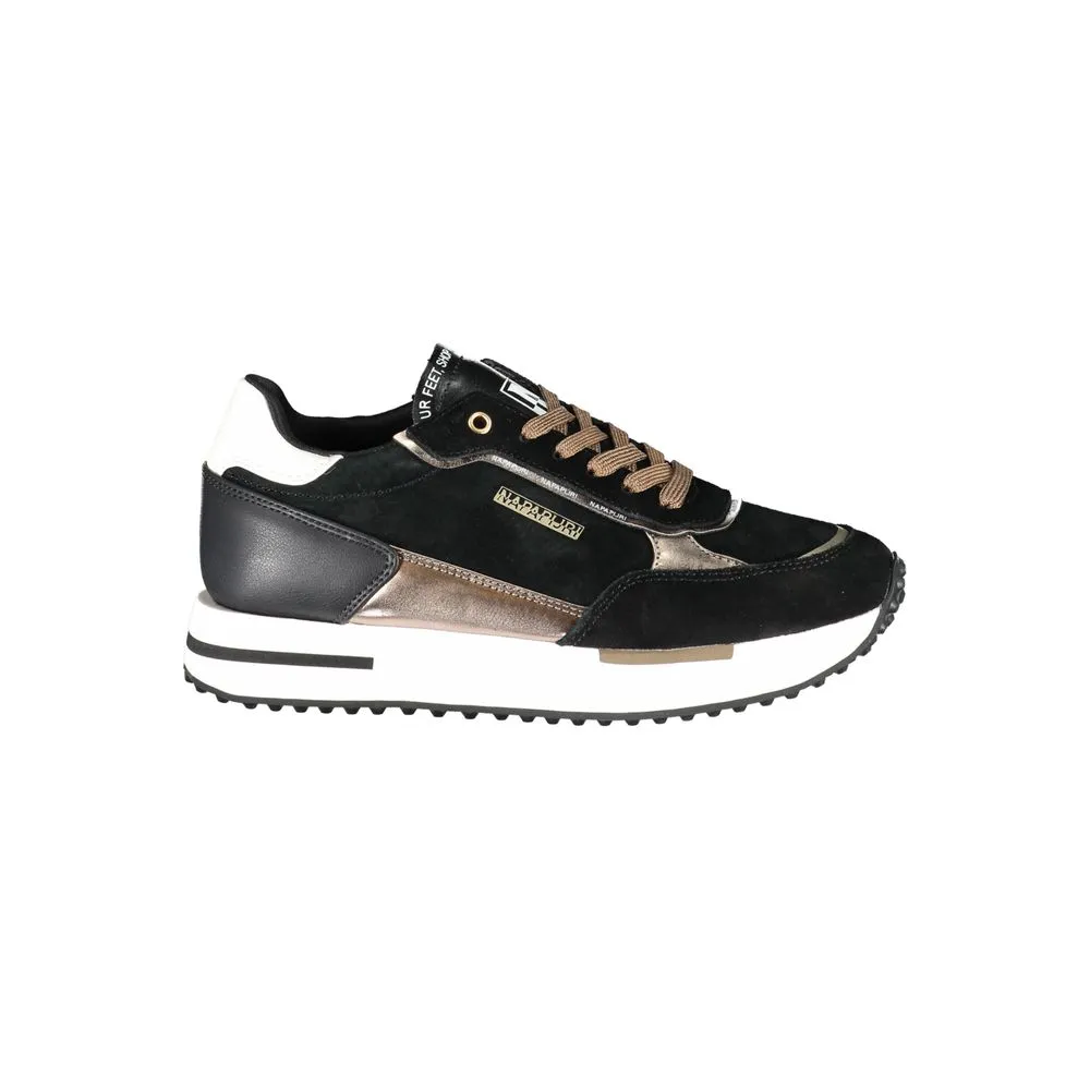 Napapijri Women's Chic Monochrome Sneakers with Contrast Accents