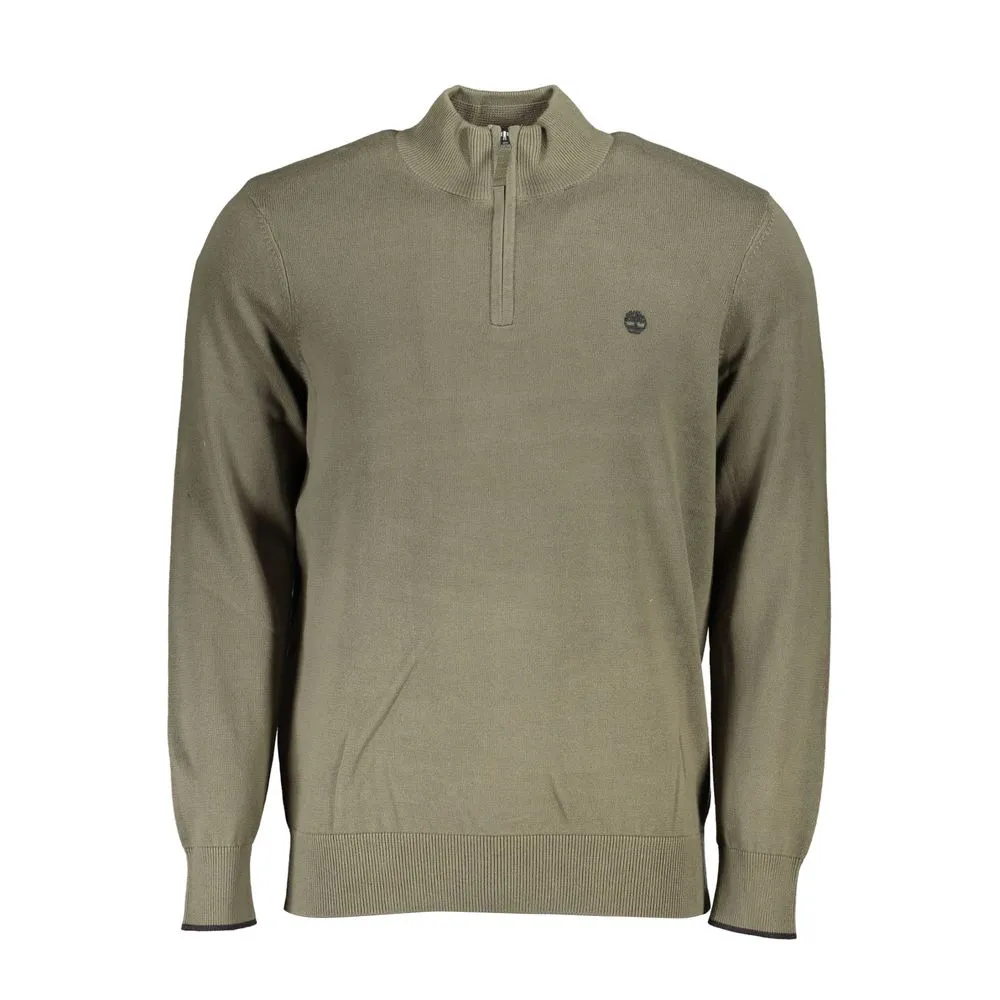 Timberland Men's Organic Cotton Half Zip Sweater - Lush Green