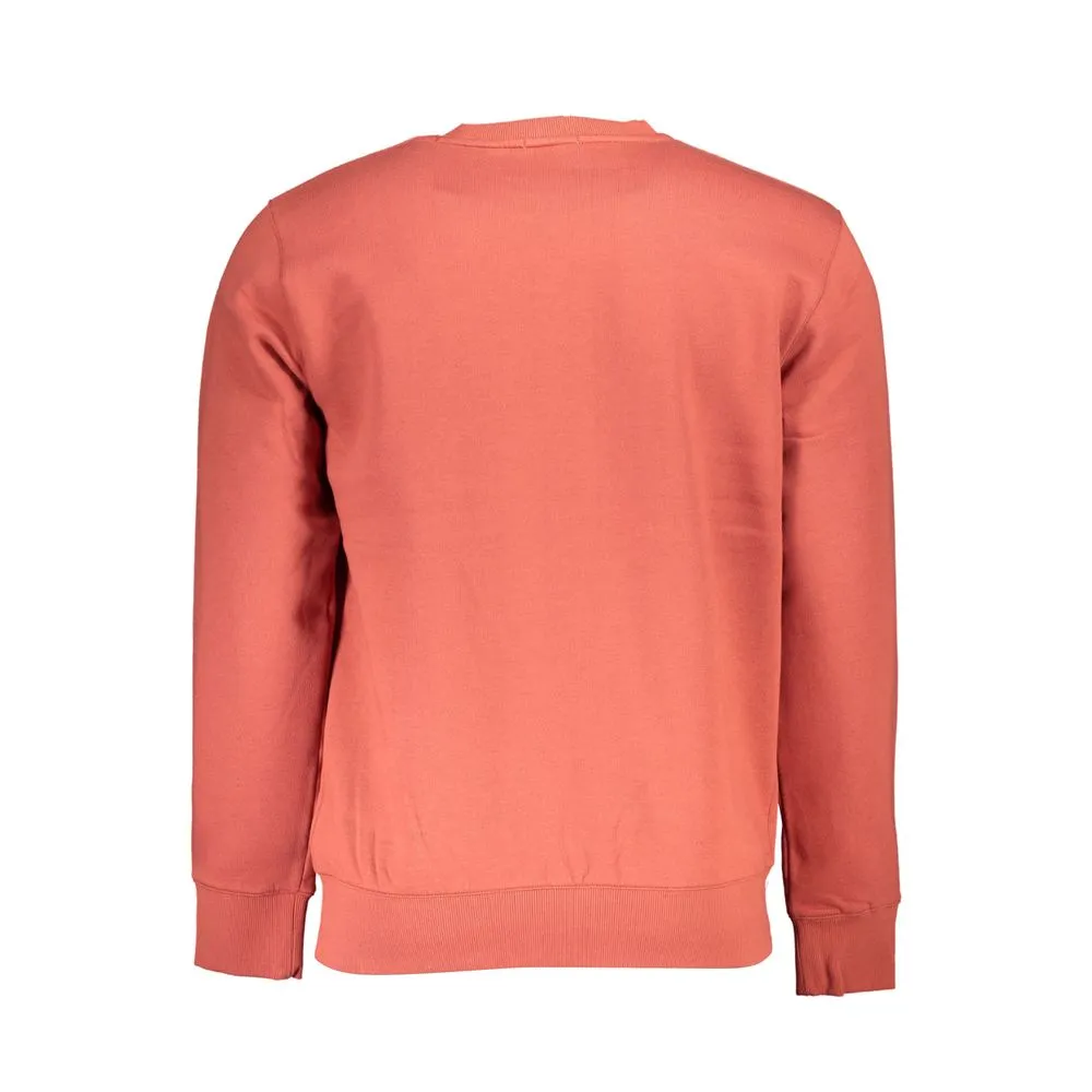Timberland Men's Chic Pink Fleece Crew Neck Sweatshirt