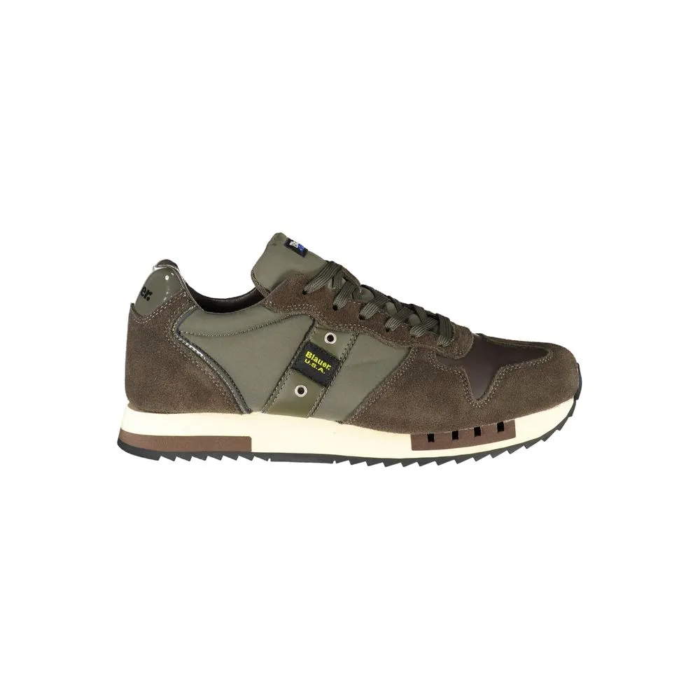 Blauer Men's Refined Lace-Up Sneakers with Contrast Details