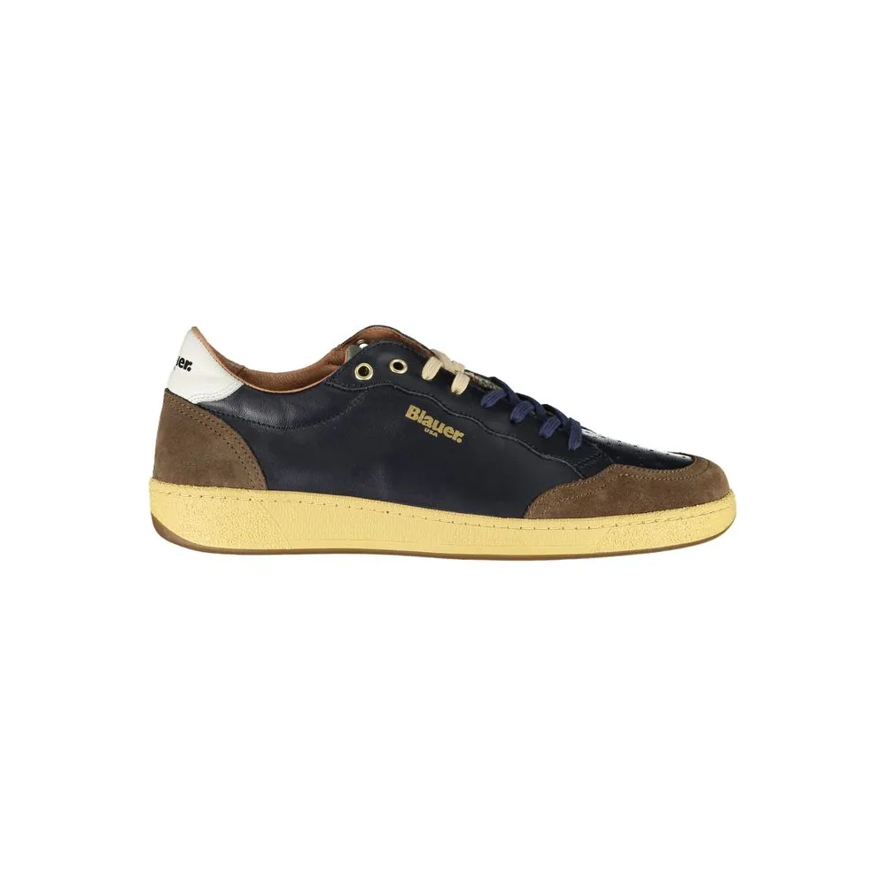 Blauer Men's Sleek Sports Sneakers with Elegant Contrast Details