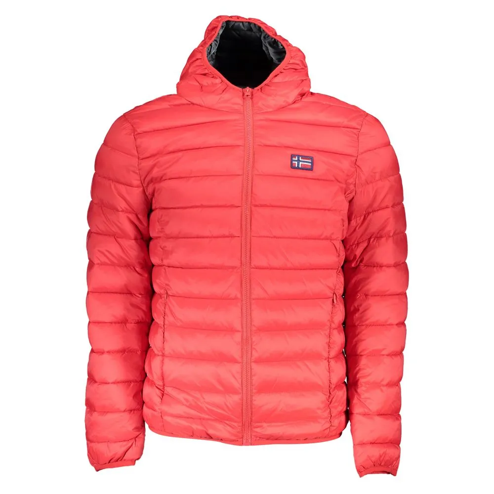 Norway 1963 Men's Sleek Pink Hooded Jacket for Men