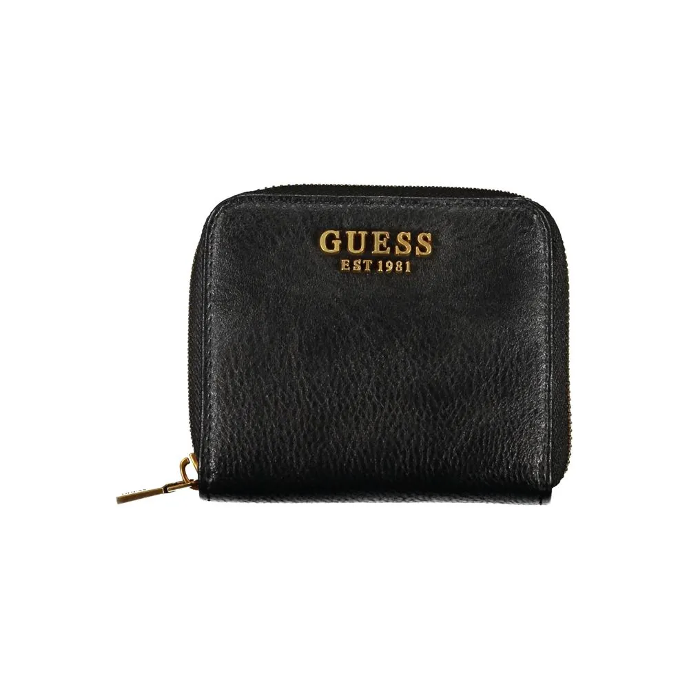 Guess Jeans Women's Chic Black Polyethylene Coin Purse Wallet