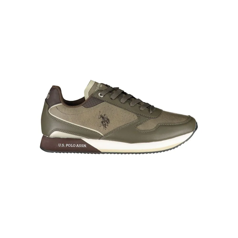 U.S. POLO ASSN. Men's Sleek Sports Sneakers with Elegant Contrast Details
