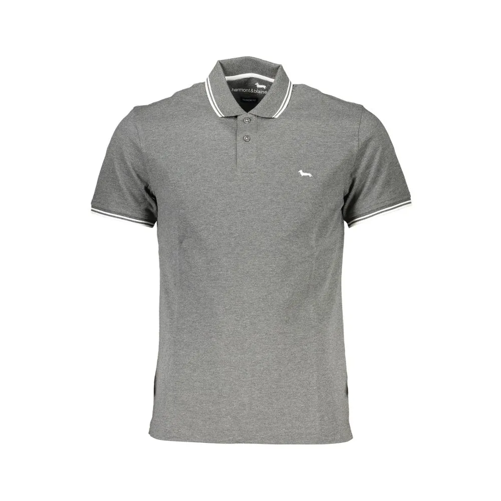 Harmont & Blaine Men's Chic Narrow Fit Short Sleeved Polo