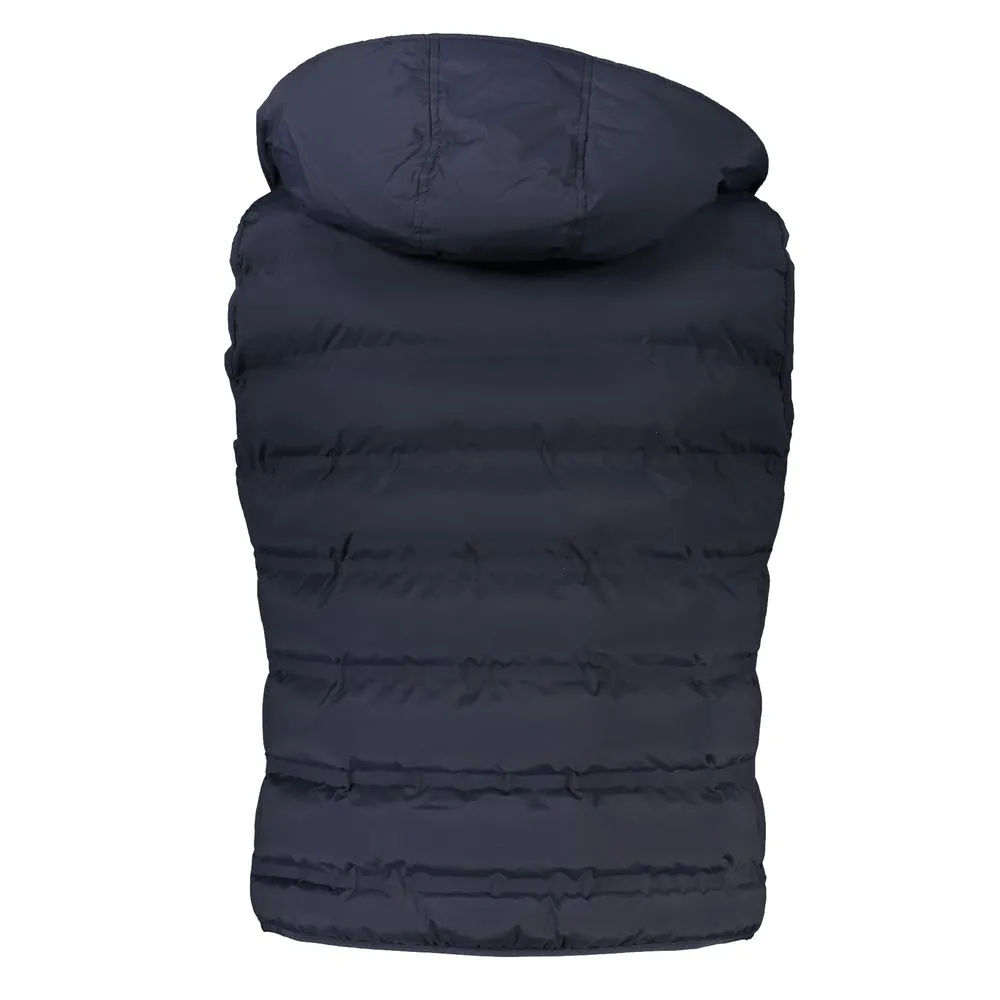 Harmont & Blaine Men's Sleek Sleeveless Zip Jacket with Removable Hood