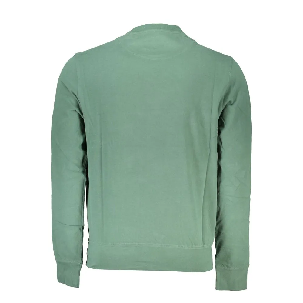 Harmont & Blaine Men's Elegant Emerald Crew Neck Sweater