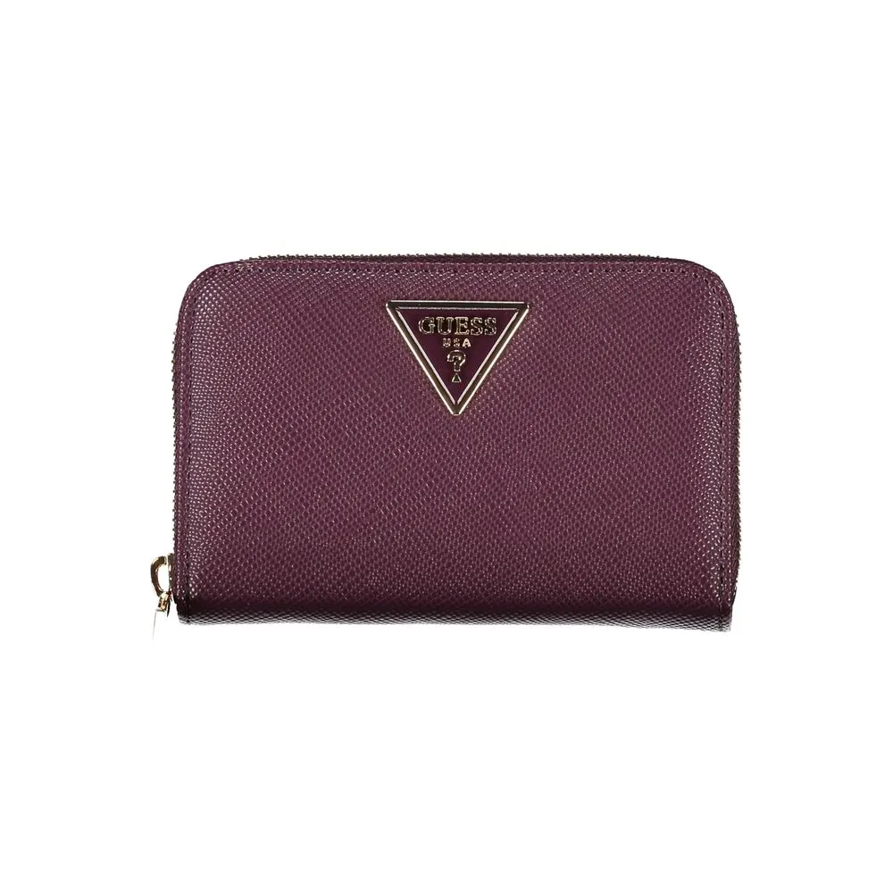 Guess Jeans Women's Elegant Purple Wallet for Stylish Essentials