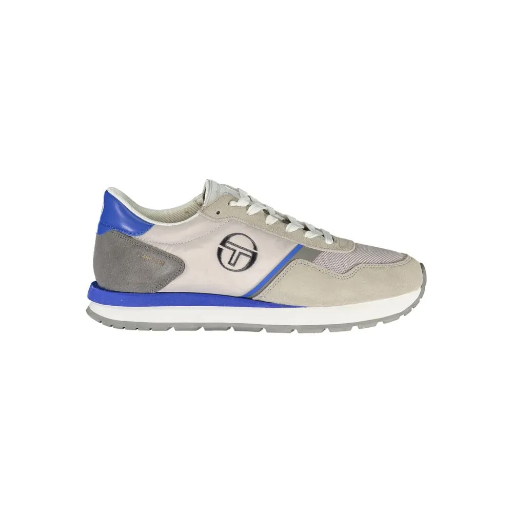 Sergio Tacchini Men's Grey Viareggio Sneakers with Embroidered Details